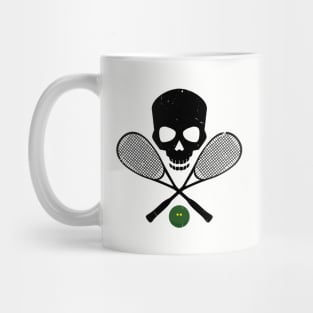 Squash Skull and Rackets Mug